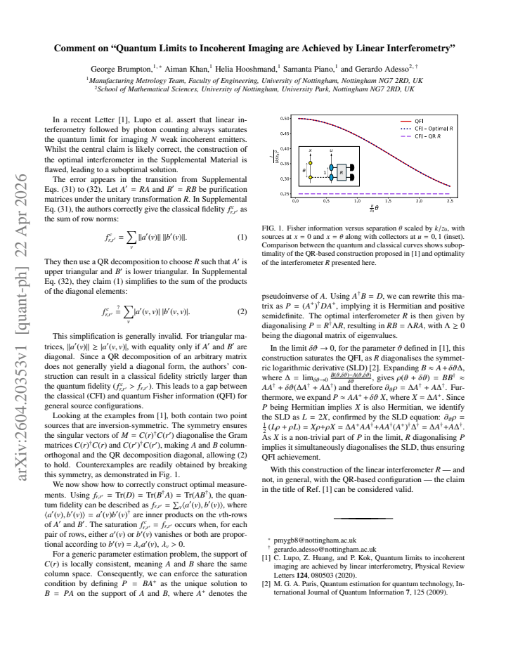 First page