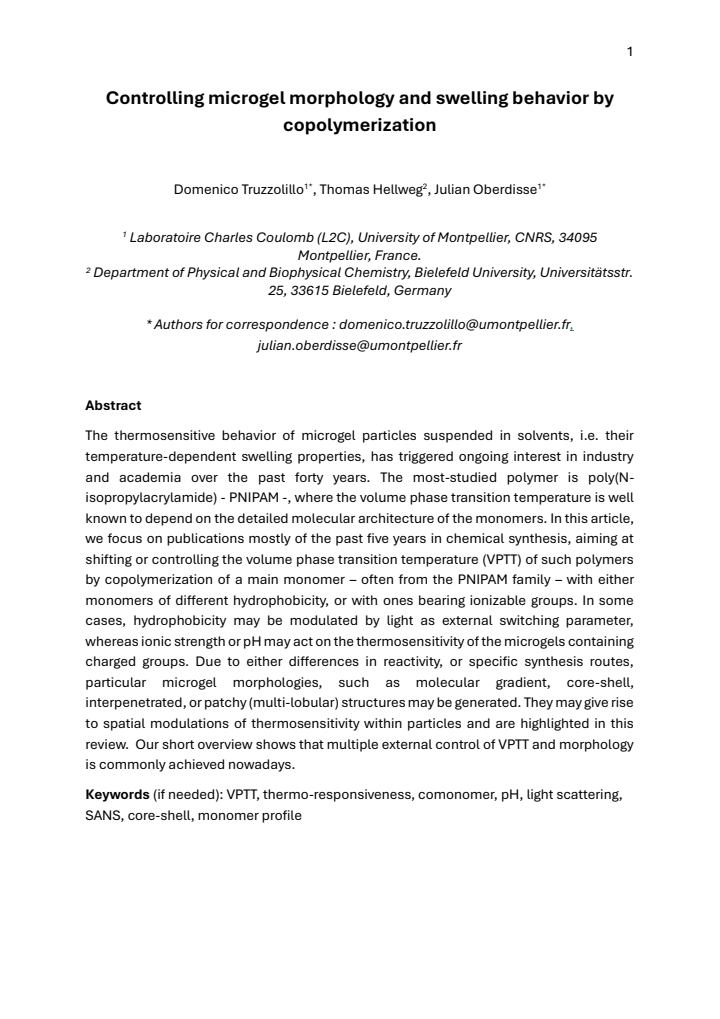First page