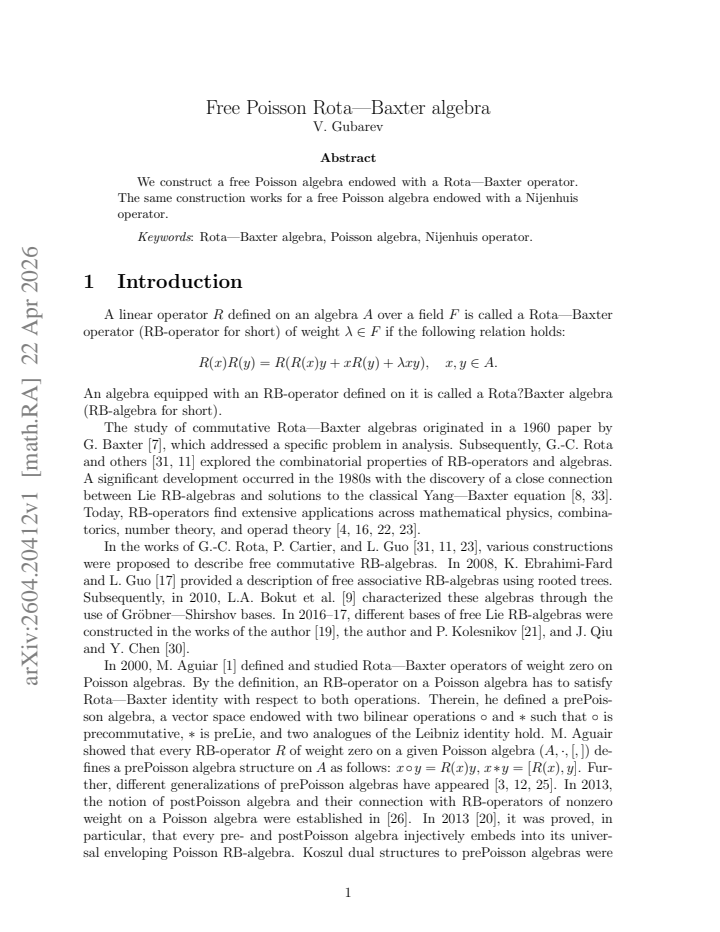 First page