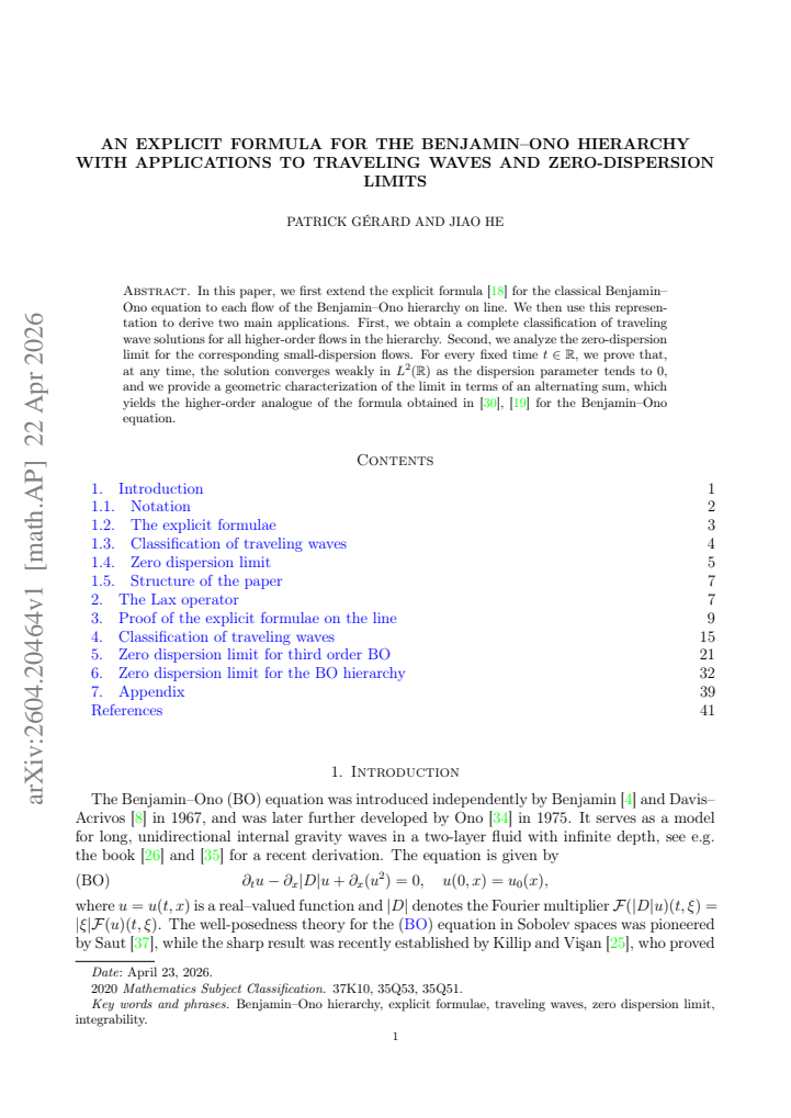 First page