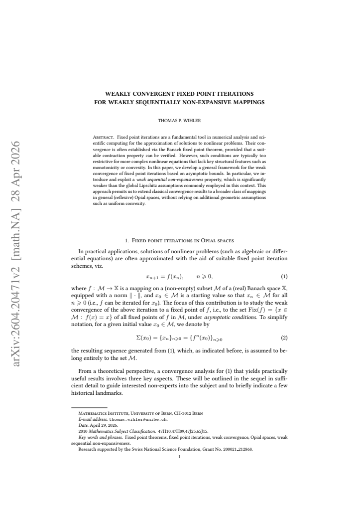 First page