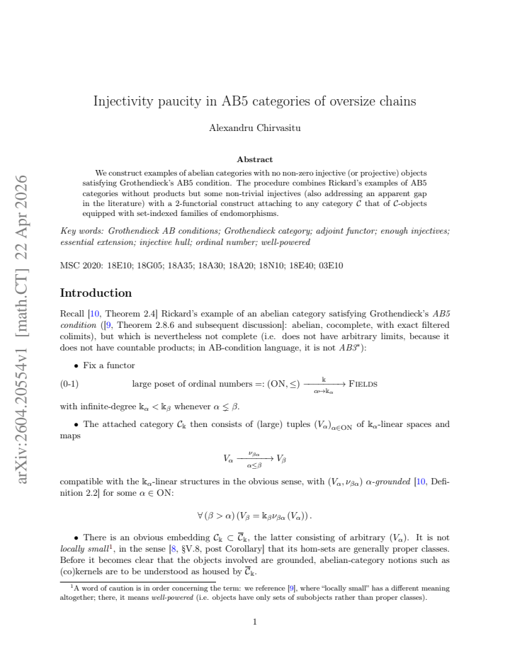 First page