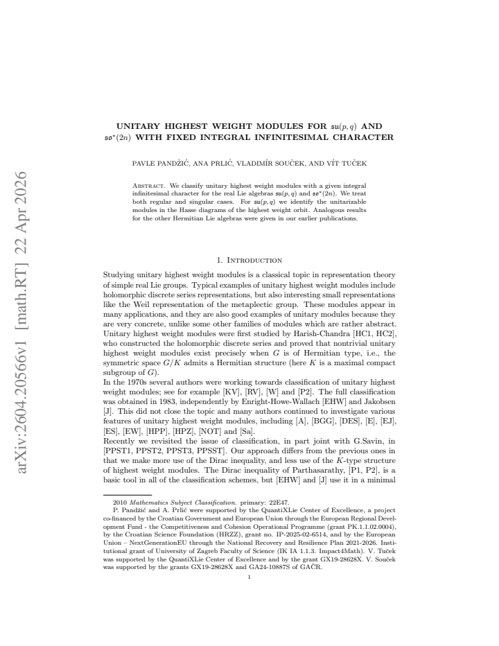 First page