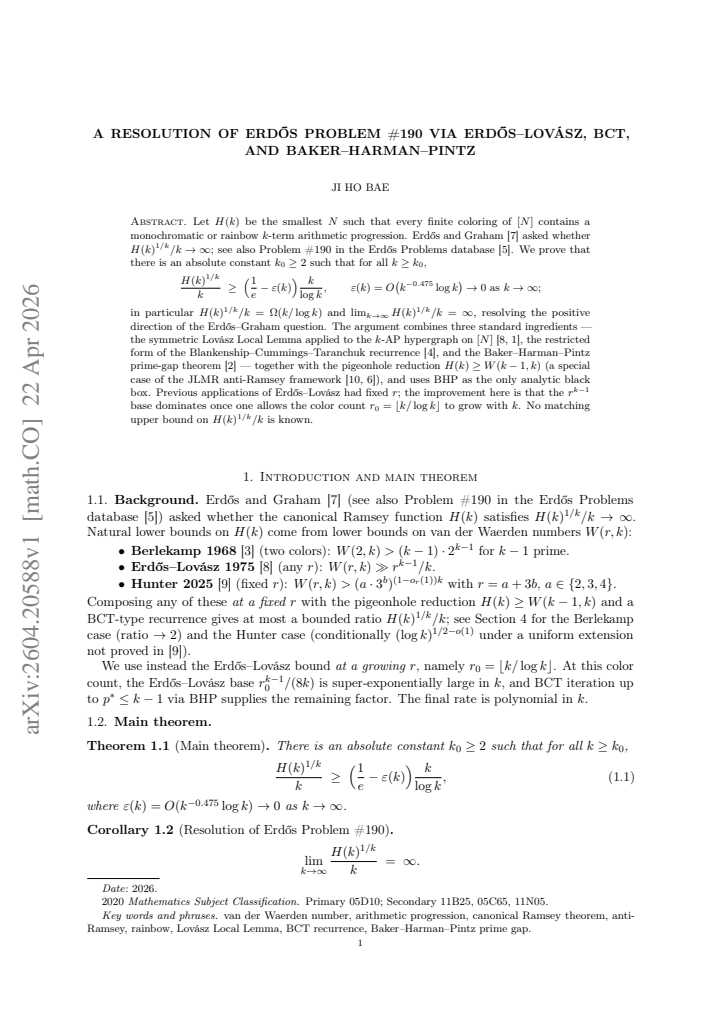 First page