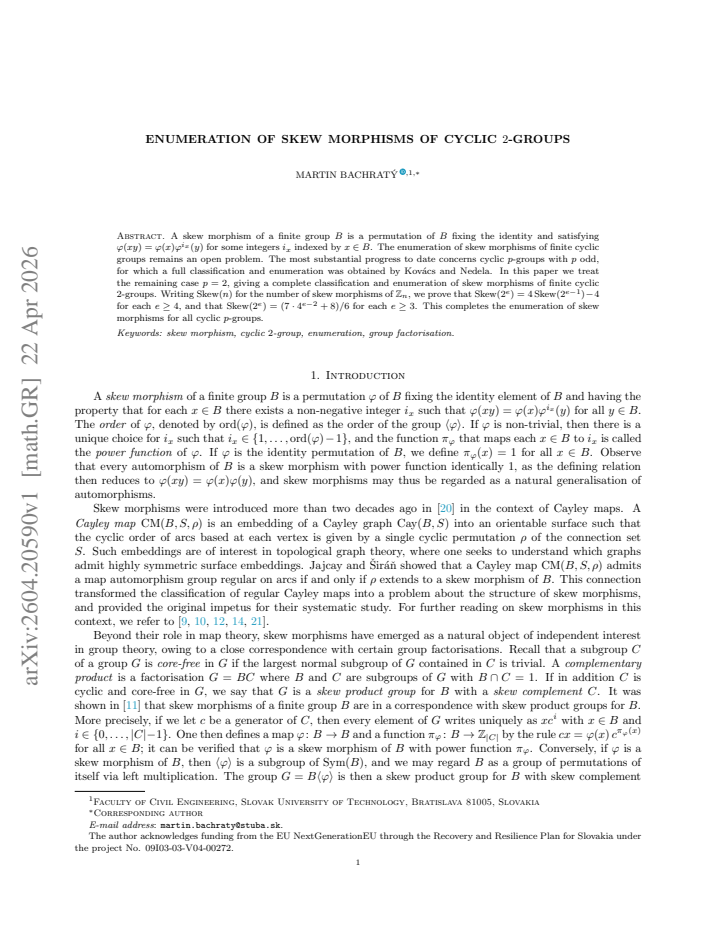 First page