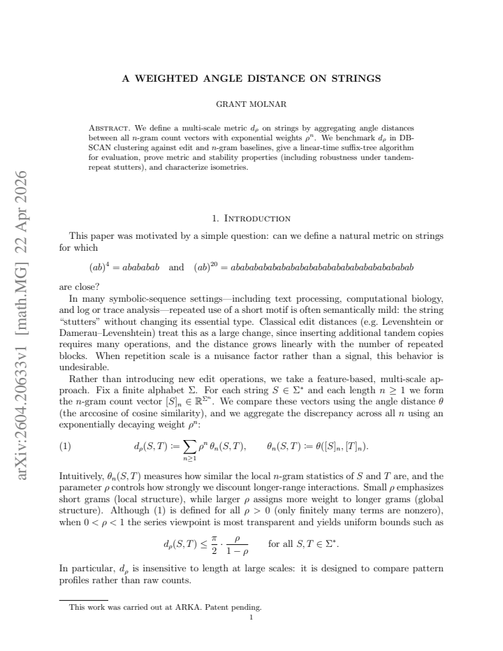 First page