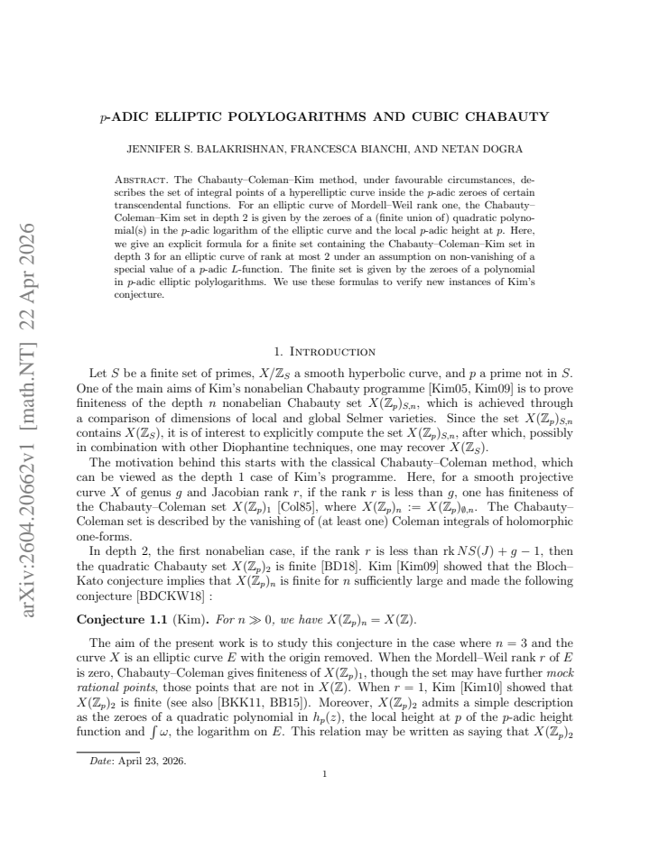 First page