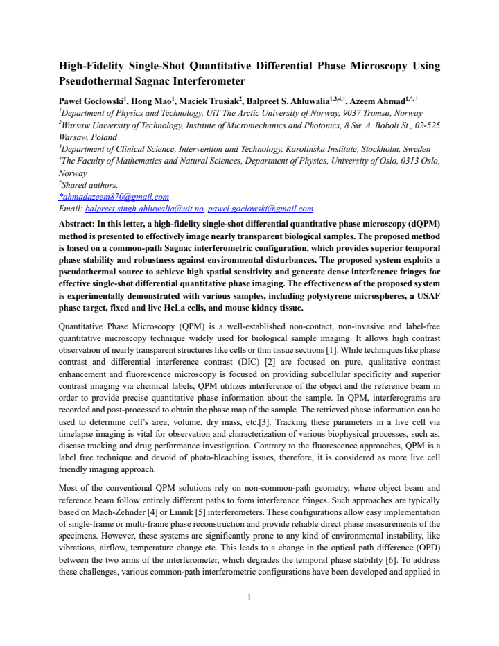 First page