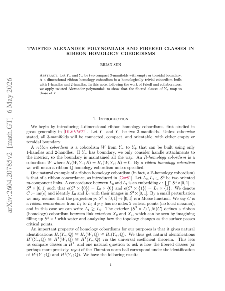 First page