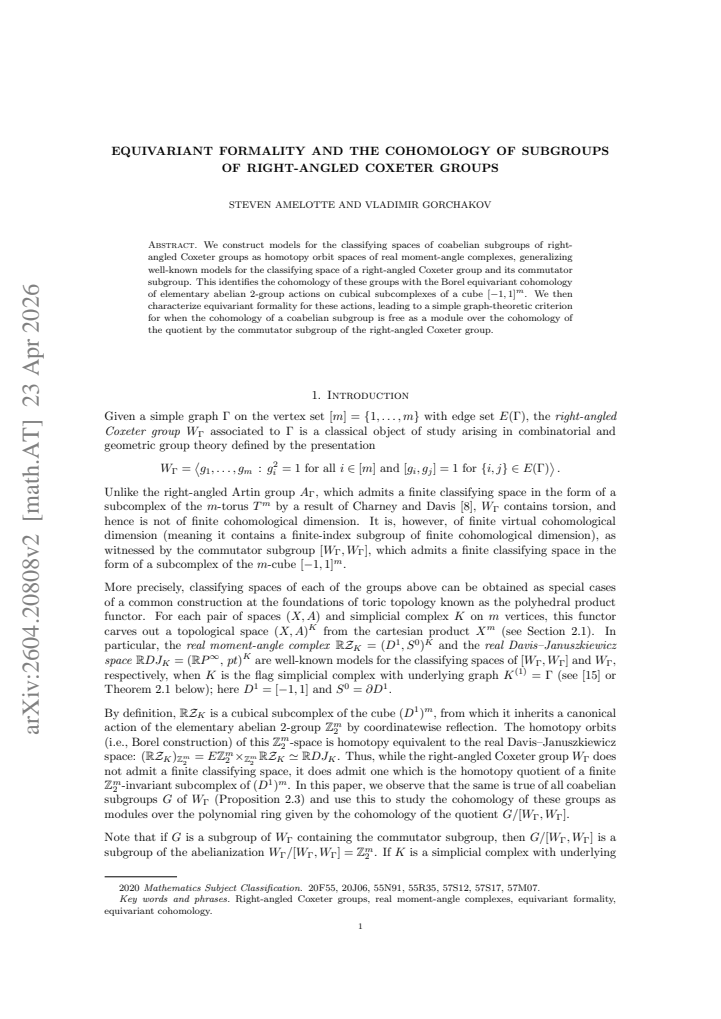 First page