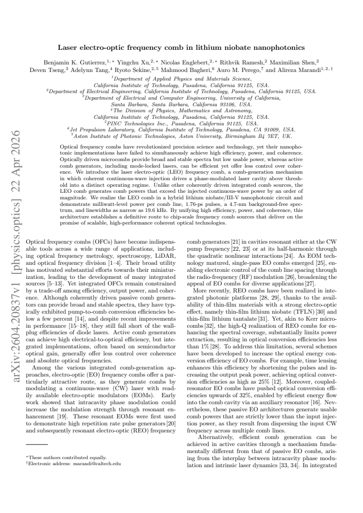 First page
