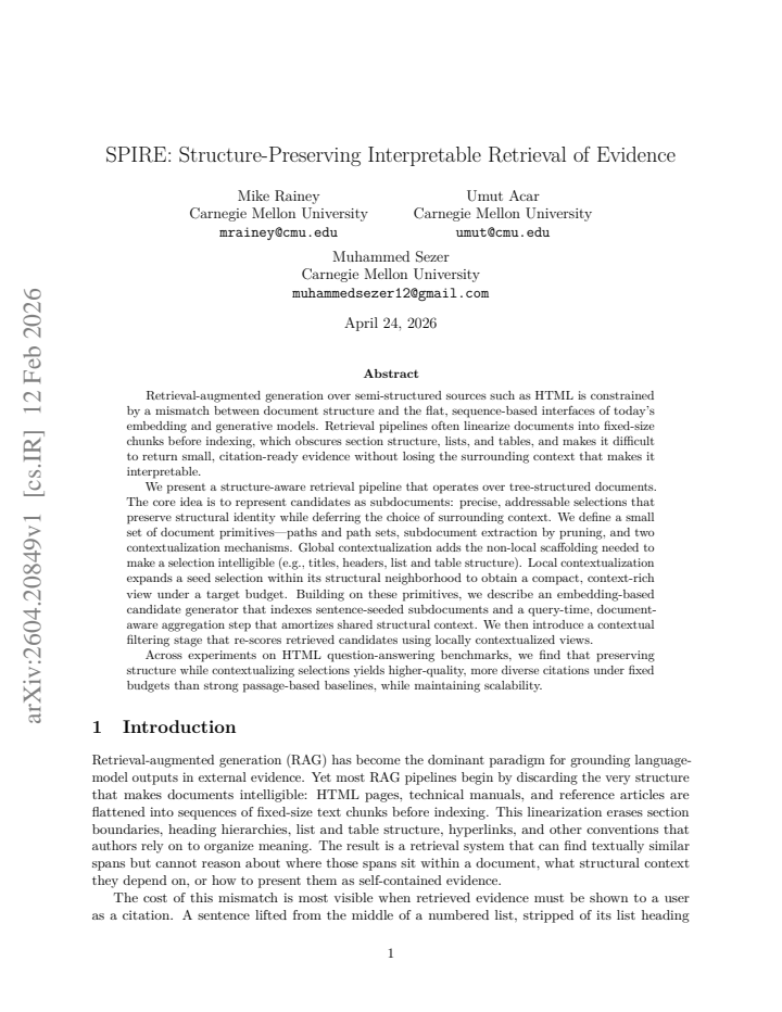 First page