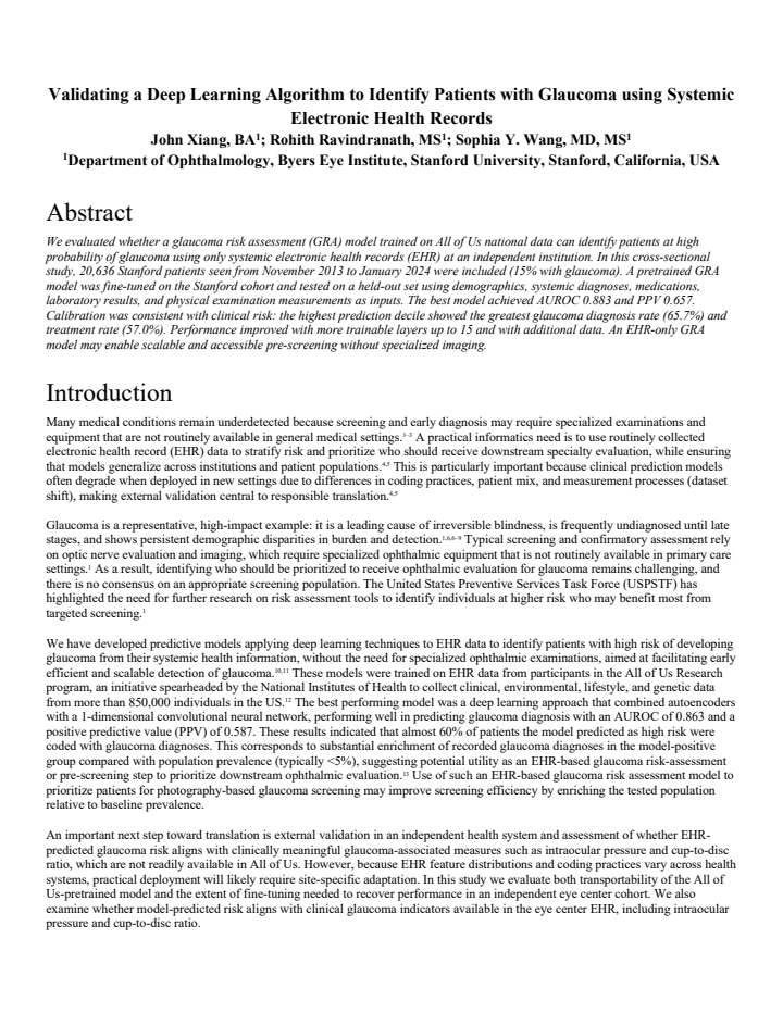 First page