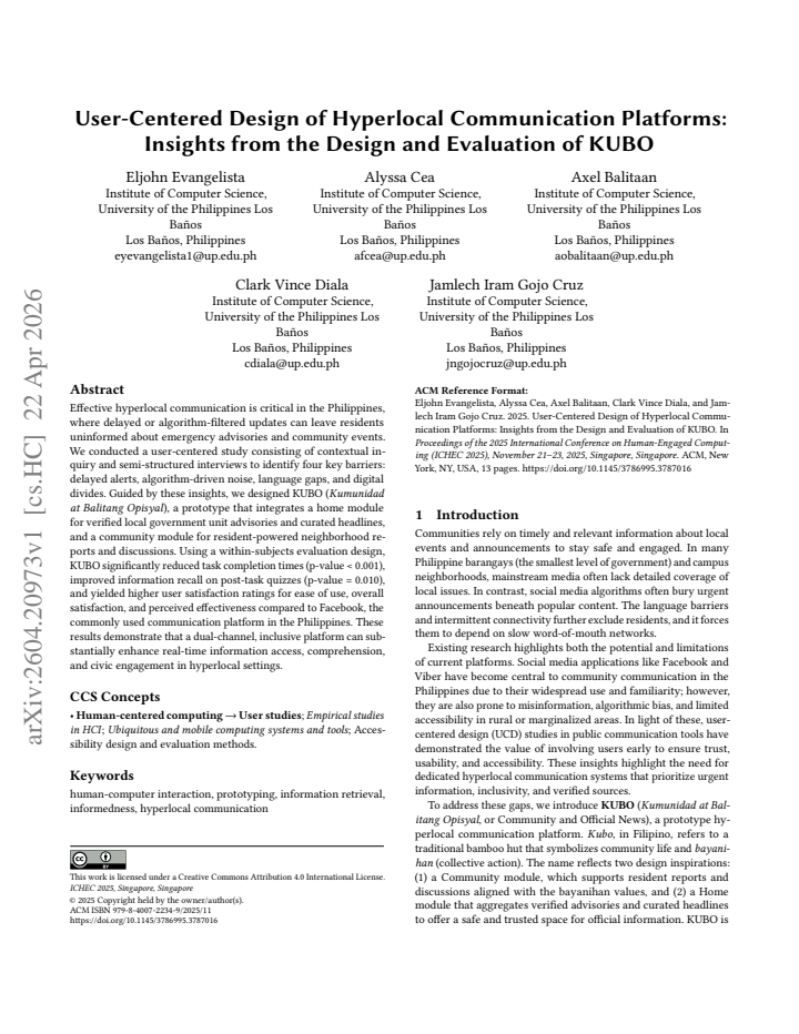 First page