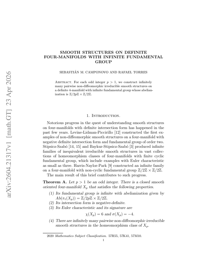 First page