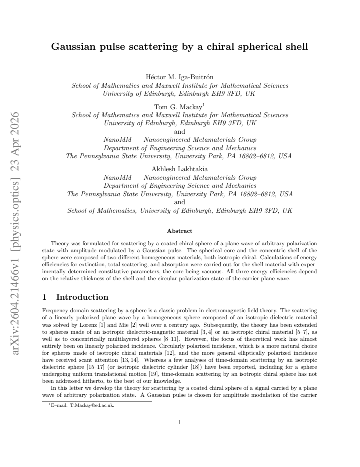 First page