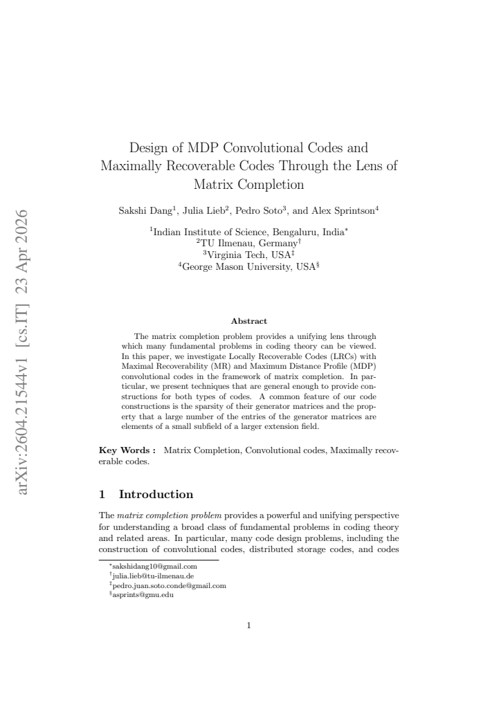 First page