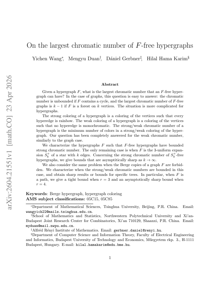 First page