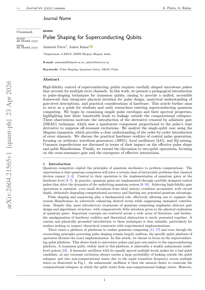 First page