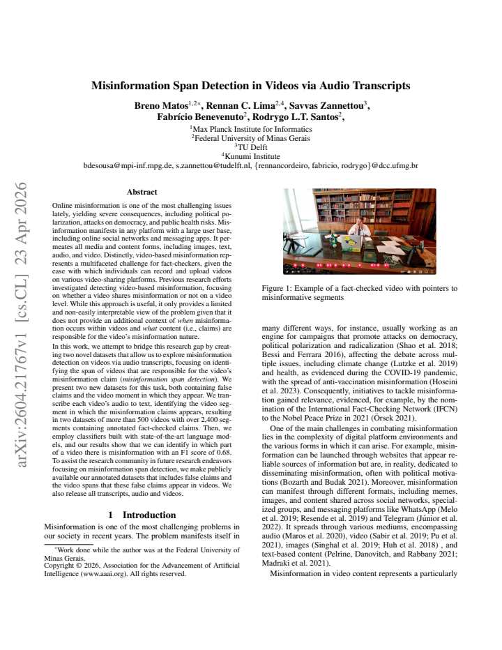 First page