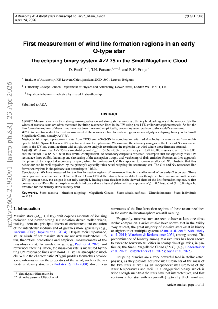 First page