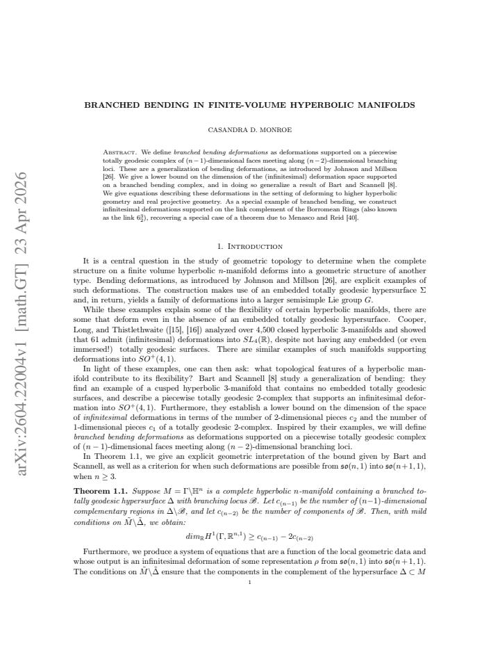 First page