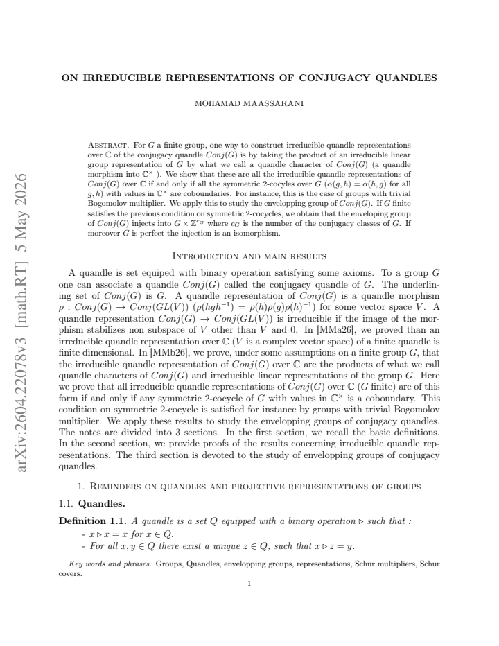 First page