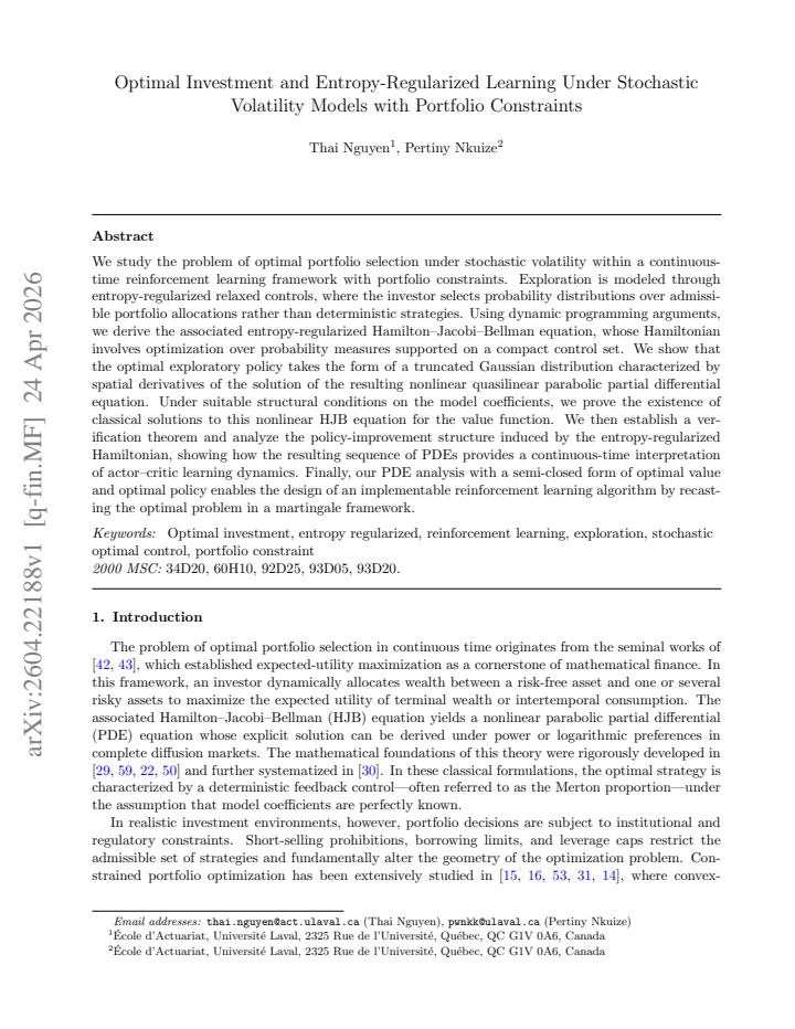First page