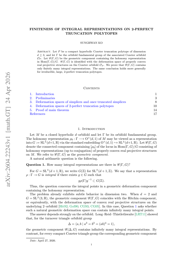 First page