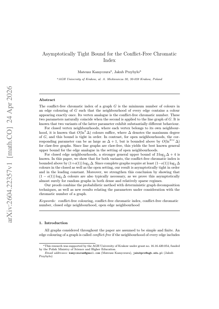 First page
