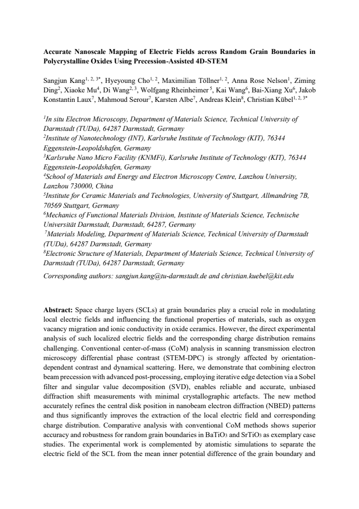 First page