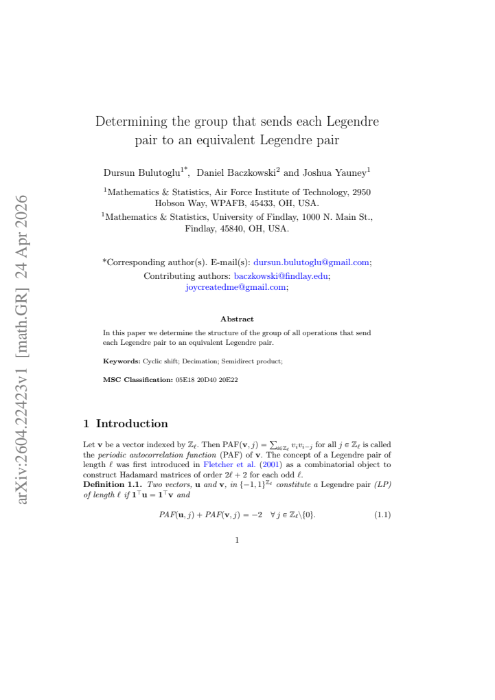 First page