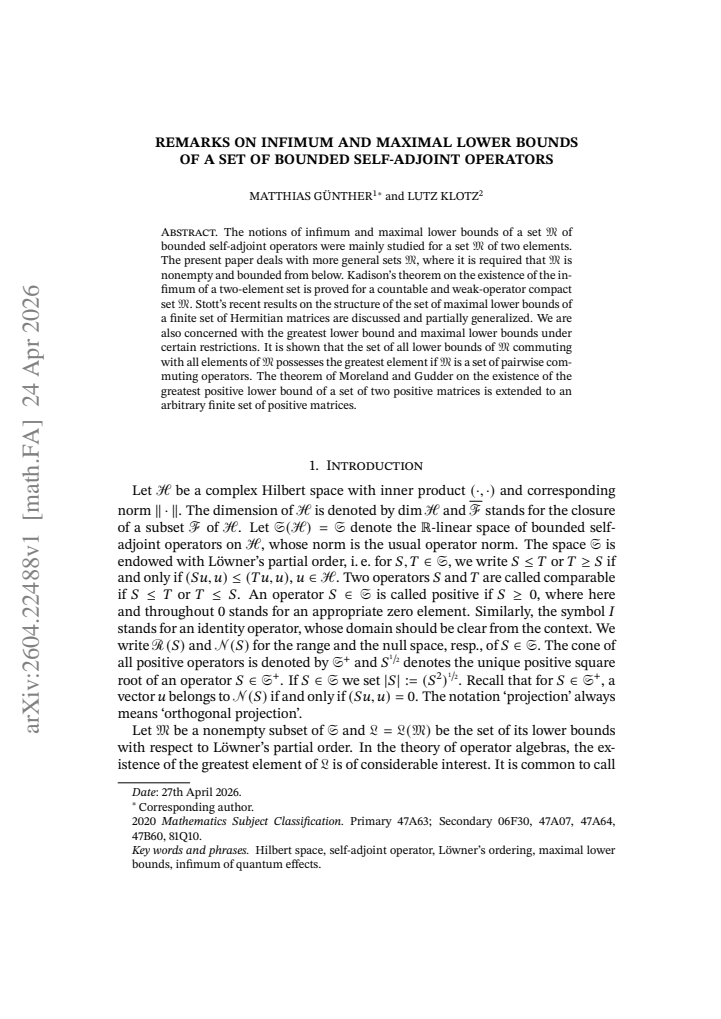 First page