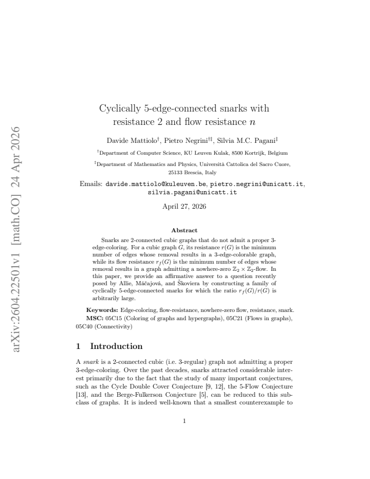 First page