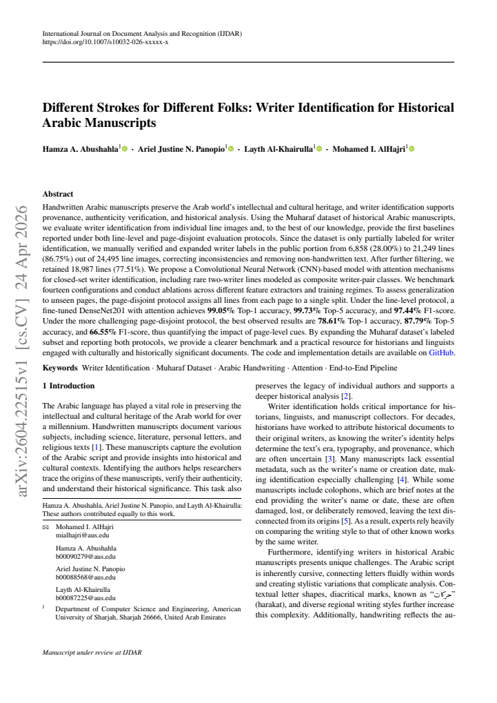First page