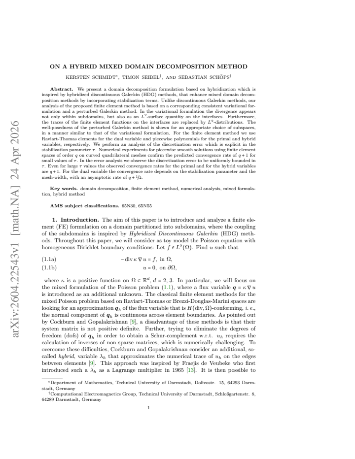 First page