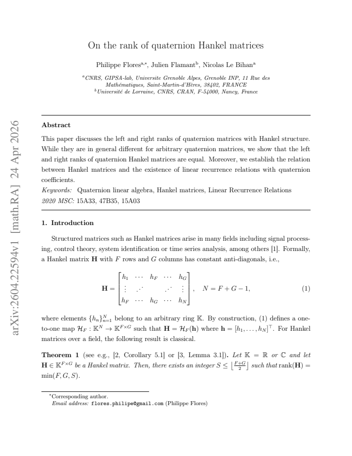 First page