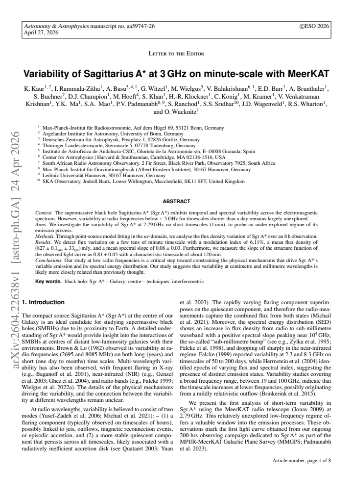 First page