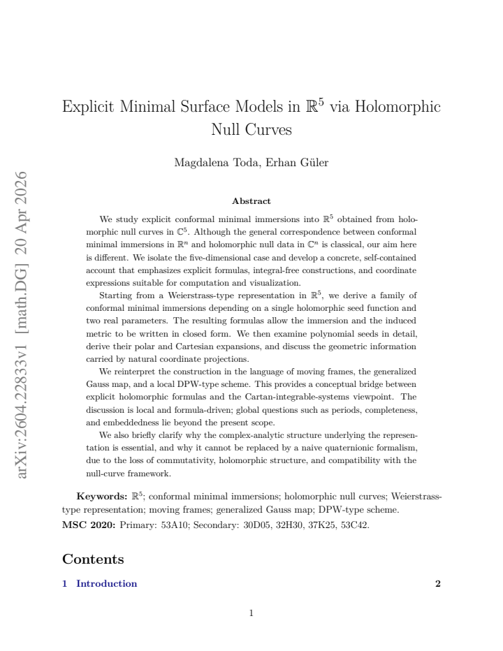 First page
