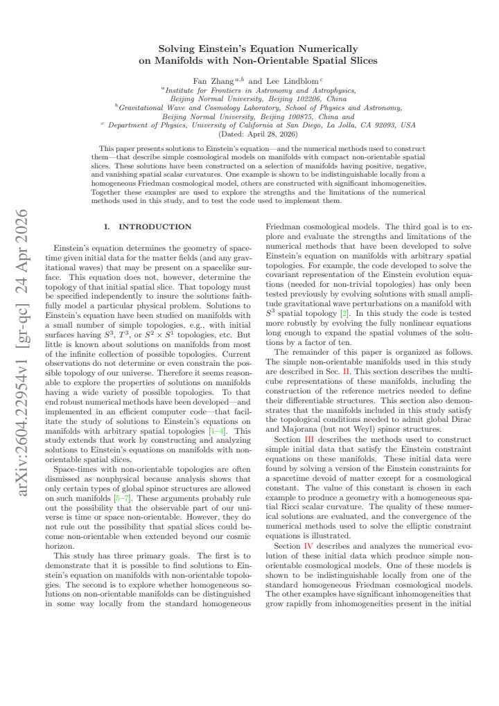 First page