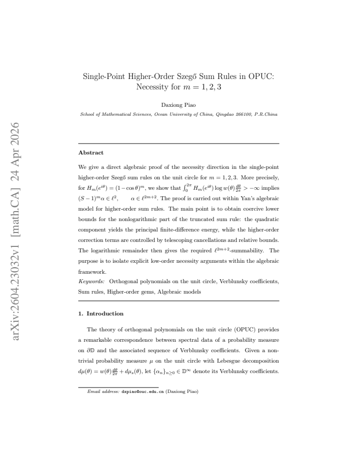 First page