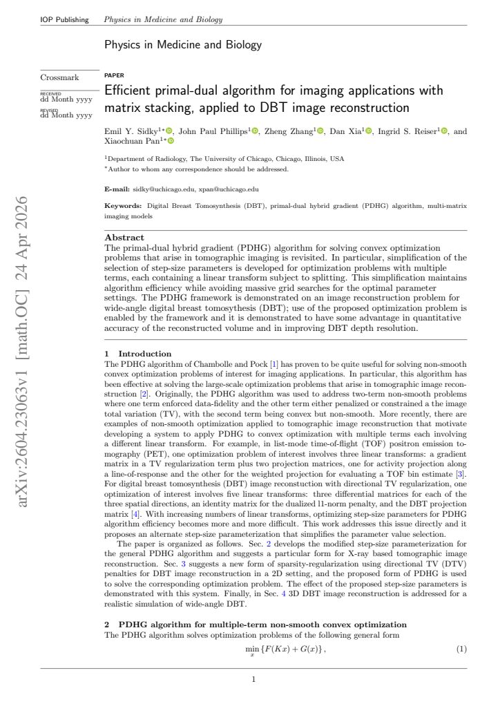 First page