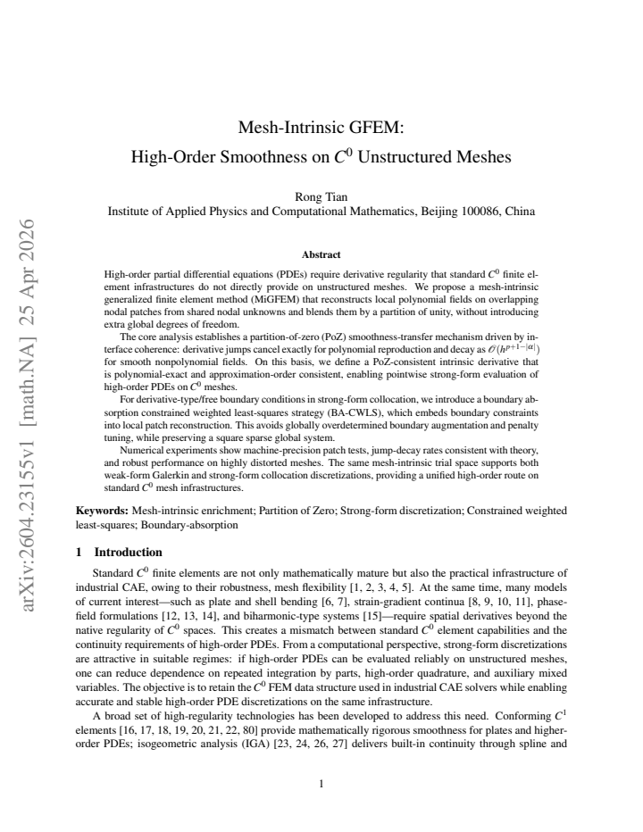 First page