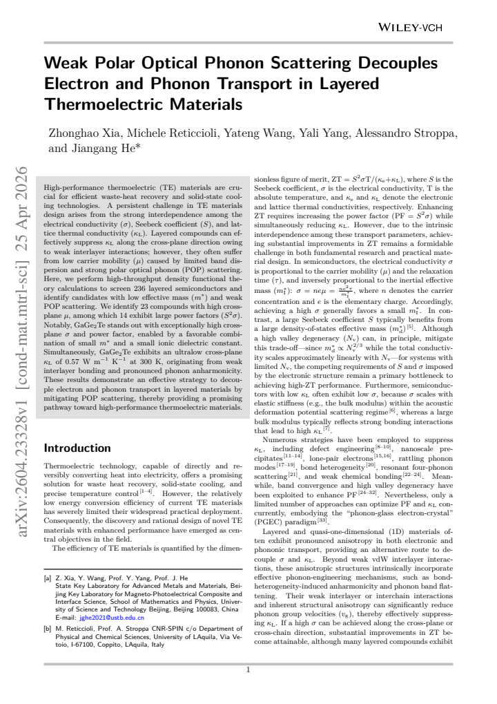 First page