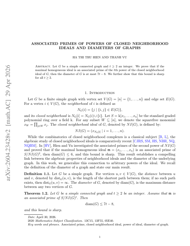 First page