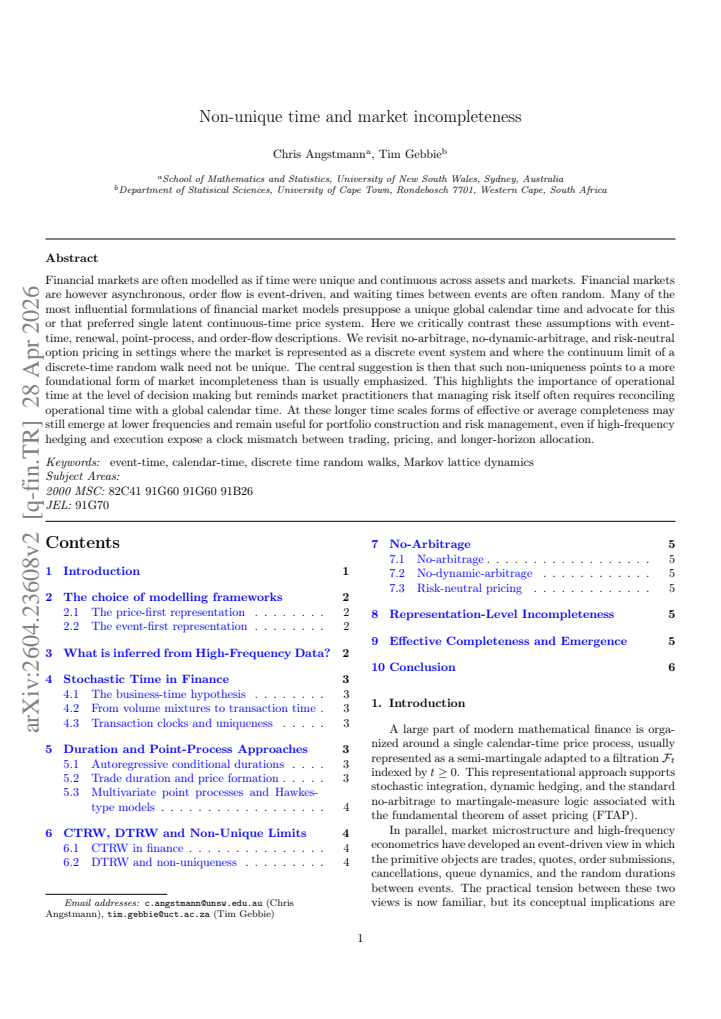 First page