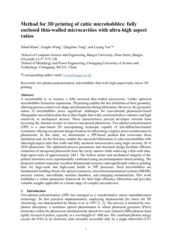 First page
