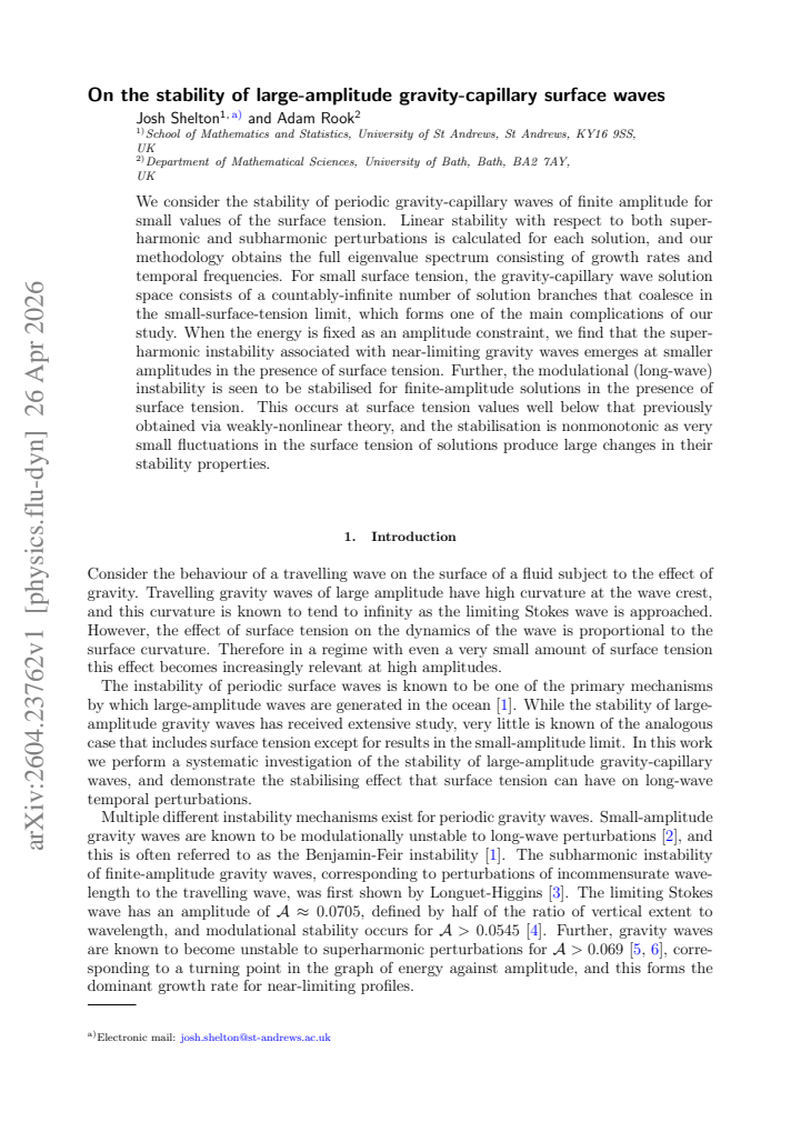 First page