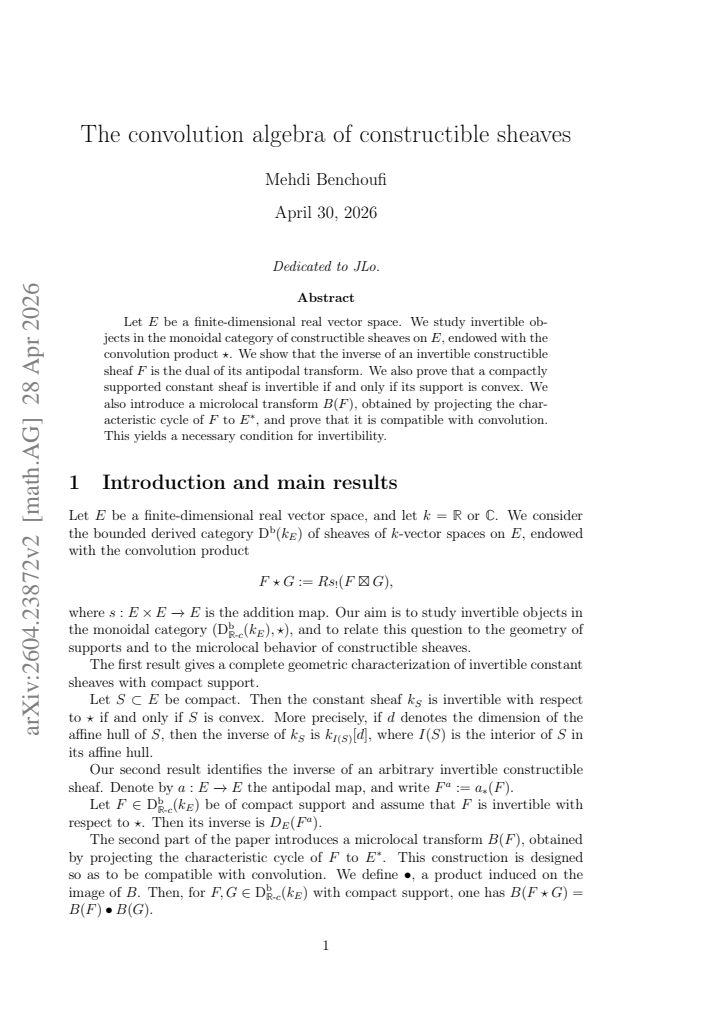 First page