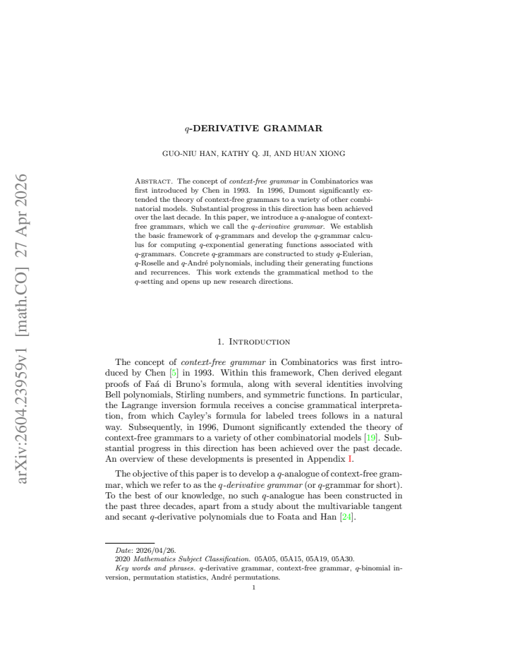 First page